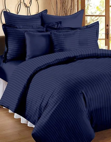 Glace Cotton Satin Stripe Hotel Bedsheet