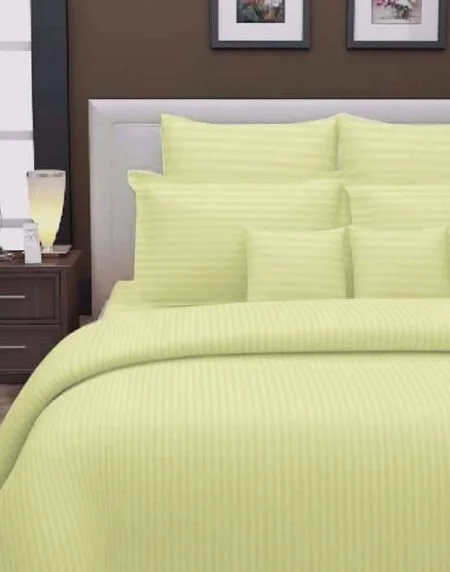 Glace Cotton Satin Stripe Hotel Bedsheet