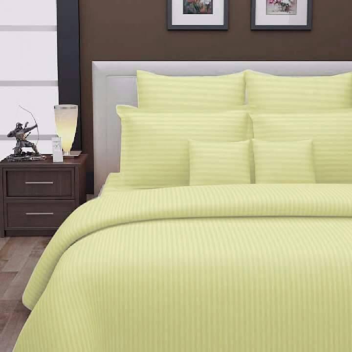 Glace Cotton Satin Stripe Hotel Bedsheet