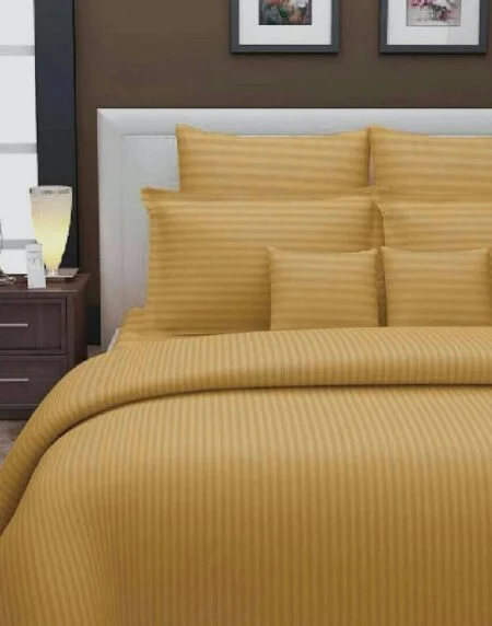 Glace Cotton Satin Stripe Hotel Bedsheet