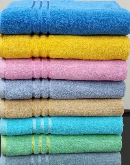 Pure Soft - (Set of 5) Mix Blend Bath Towel for Regular Use