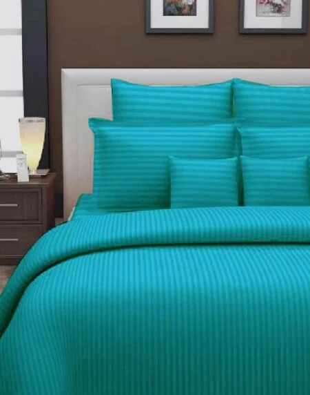 Glace Cotton Satin Stripe Hotel Bedsheet