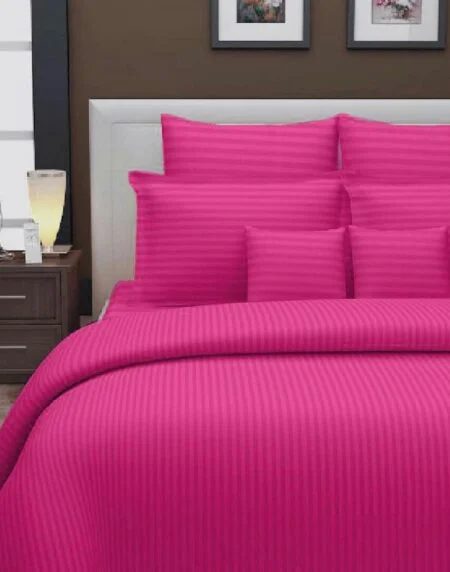 Glace Cotton Satin Stripe Hotel Bedsheet