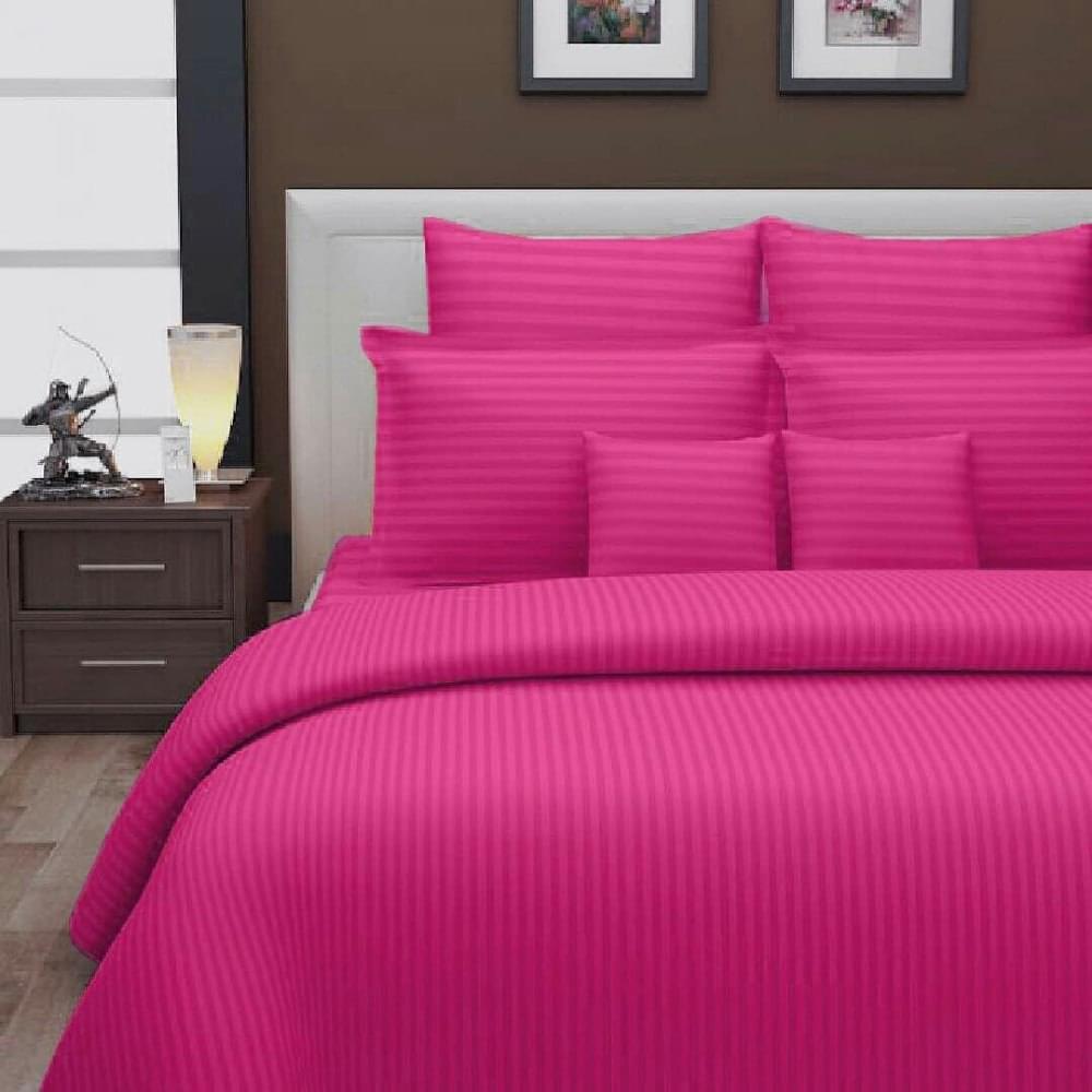 Glace Cotton Satin Stripe Hotel Bedsheet